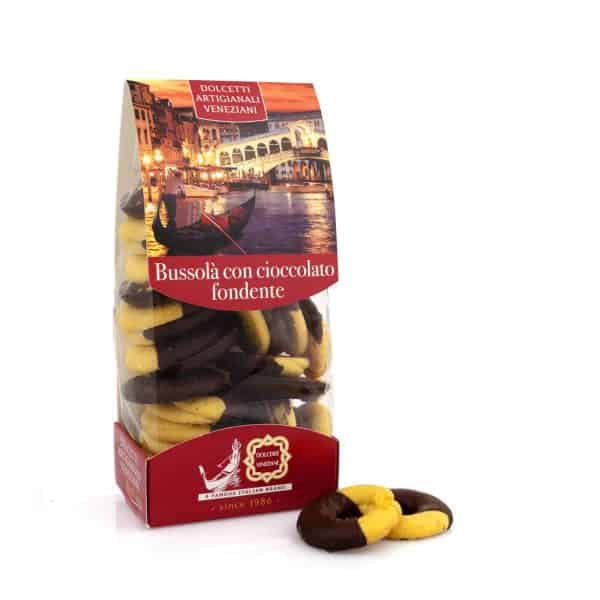 Bussolà di Burano ricoperti di cioccolato 250g
